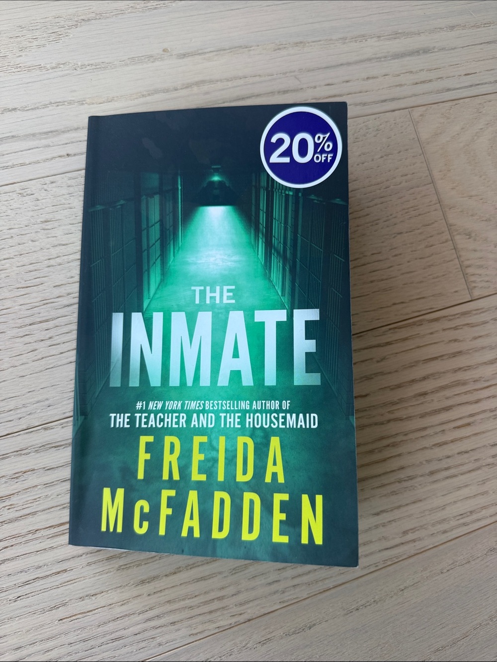 The Inmate by Freida McFadden - Green Cover Paperback